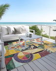 Addison Rugs Jaelius Gold Washable Indoor-Outdoor Rug