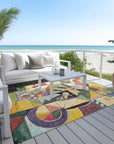 Addison Rugs Jaelius Gold Washable Indoor-Outdoor Rug