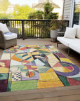 Addison Rugs Jaelius Gold Washable Indoor-Outdoor Rug