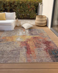 Addison Rugs Jaelor Brown Washable Indoor-Outdoor Rug