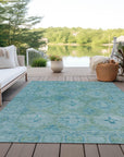 Addison Rugs Jaelora Teal Washable Indoor-Outdoor Rug