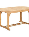 HiTeak January Extendable Oval Teak Outdoor Dining Table