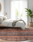 LOOMLAN Rugs Julissara Orange Washable Indoor-Outdoor Rug