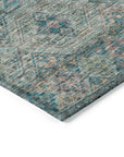 LOOMLAN Rugs Julissara Teal Washable Indoor-Outdoor Rug