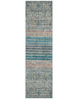 LOOMLAN Rugs Julissara Teal Washable Indoor-Outdoor Rug