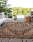 Addison Rugs Kaelanor Chocolate Washable Indoor-Outdoor Rug