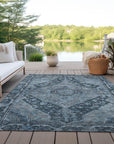 Addison Rugs Kaelanor Navy Washable Indoor-Outdoor Rug
