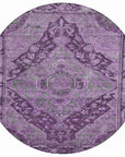 Addison Rugs Kaelanor Purple Washable Indoor-Outdoor Rug