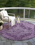 Addison Rugs Kaelanor Purple Washable Indoor-Outdoor Rug