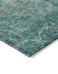 Addison Rugs Kaelanor Teal Washable Indoor-Outdoor Rug