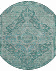 Addison Rugs Kaelanor Teal Washable Indoor-Outdoor Rug