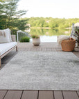 Addison Rugs Kaelas Gray Washable Indoor-Outdoor Rug