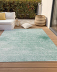 Addison Rugs Kaelas Teal Washable Indoor-Outdoor Rug