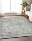 Addison Rugs Kaelien Gray Washable Indoor-Outdoor Rug