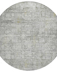 Addison Rugs Kaelien Gray Washable Indoor-Outdoor Rug