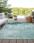 Addison Rugs Kaelira Teal Washable Indoor-Outdoor Rug