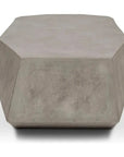 Kristal Reinforced Concrete Geometric Coffee Table-Outdoor Coffee Tables-Urbia-LOOMLAN
