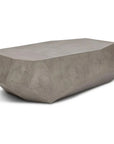 Kristal Reinforced Concrete Geometric Coffee Table-Outdoor Coffee Tables-Urbia-LOOMLAN