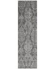 LOOMLAN Rugs Krymera Gray Washable Indoor-Outdoor Rug