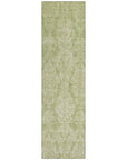 LOOMLAN Rugs Krymera Green Washable Indoor-Outdoor Rug