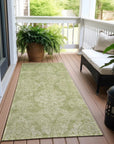 LOOMLAN Rugs Krymera Green Washable Indoor-Outdoor Rug