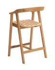 HiTeak La Costa Patio Barrel Back Counter Height Armchair