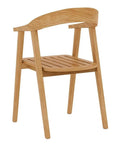 HiTeak La Costa Teak Barrel Back Outdoor Dining Armchair