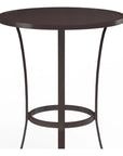 La Jolla Aluminum Round Outdoor Pub Table-Outdoor Counter Tables-Sunset West-LOOMLAN
