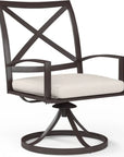 Sunset West La Jolla Swivel Outdoor Dining Chair 2PC