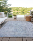 Addison Rugs Laeanor Blue Washable Indoor-Outdoor Rug
