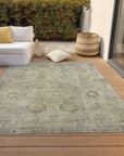 Addison Rugs Laeanor Brown Washable Indoor-Outdoor Rug