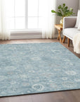 Addison Rugs Laeara Blue Washable Indoor-Outdoor Rug