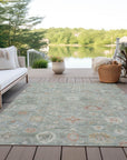 Addison Rugs Laeara Green Washable Indoor-Outdoor Rug