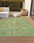 Addison Rugs Laeara Lime Washable Indoor-Outdoor Rug