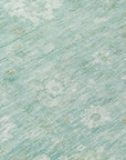 Addison Rugs Laeara Teal Washable Indoor-Outdoor Rug