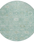 Addison Rugs Laeara Teal Washable Indoor-Outdoor Rug