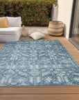 Addison Rugs Laearis Denim Washable Indoor-Outdoor Rug