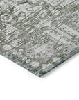 Addison Rugs Laearis Gray Washable Indoor-Outdoor Rug