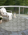 Addison Rugs Laearis Gray Washable Indoor-Outdoor Rug