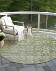 Addison Rugs Laearis Green Washable Indoor-Outdoor Rug