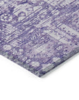 Addison Rugs Laearis Purple Washable Indoor-Outdoor Rug