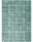 Addison Rugs Laearis Teal Washable Indoor-Outdoor Rug