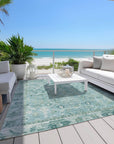 Addison Rugs Laeel Blue Washable Indoor-Outdoor Rug