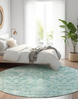 Addison Rugs Laeel Blue Washable Indoor-Outdoor Rug
