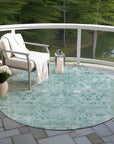 Addison Rugs Laeel Blue Washable Indoor-Outdoor Rug