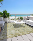Addison Rugs Laeel Green Washable Indoor-Outdoor Rug
