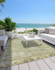Addison Rugs Laeel Green Washable Indoor-Outdoor Rug