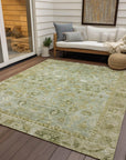 Addison Rugs Laeel Green Washable Indoor-Outdoor Rug