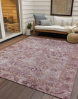 Addison Rugs Laeel Pink Washable Indoor-Outdoor Rug
