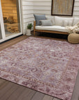 Addison Rugs Laeel Pink Washable Indoor-Outdoor Rug